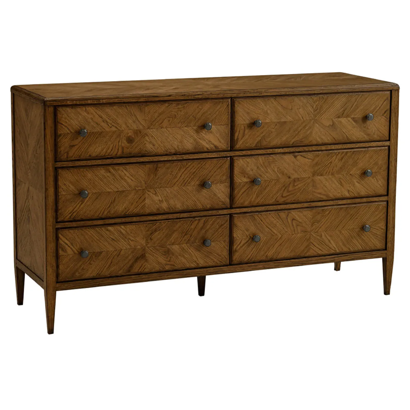 Ayra 6 Drawer Double Dresser - Dusk, Oak