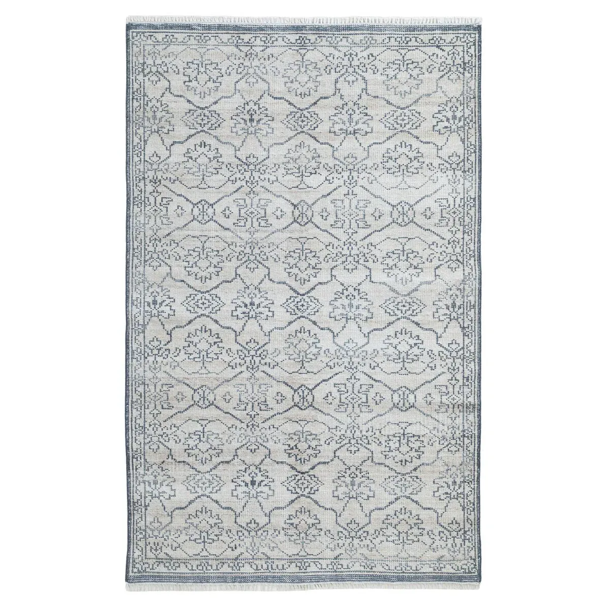 Azalea Oushak Hand Knotted Rug - Blue, PET