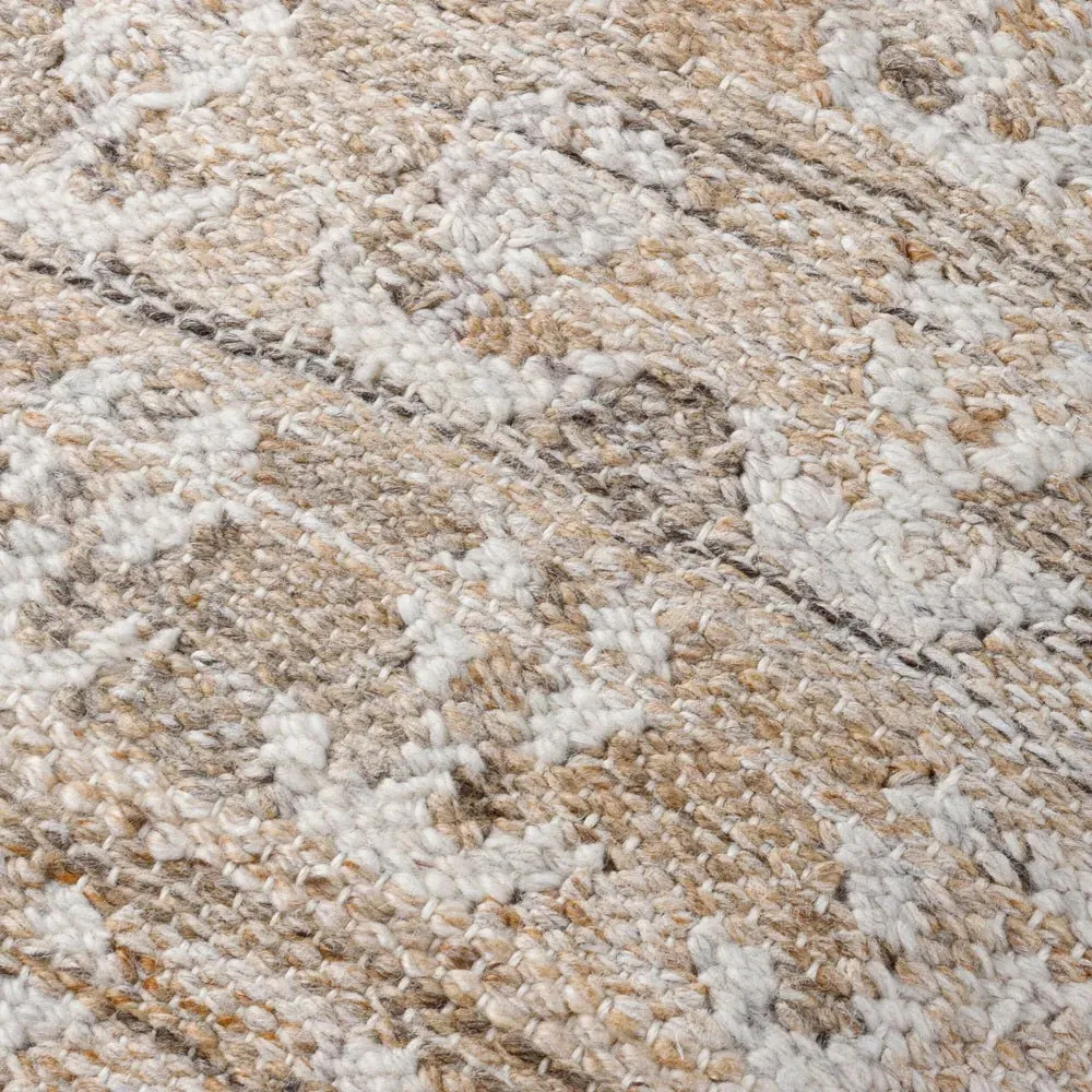 Azriel 22x22 Throw Pillow Indoor Outdoor - Tan, Textured