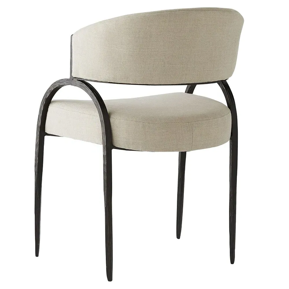 Bahati Dining Side Chair - Beige, Linen