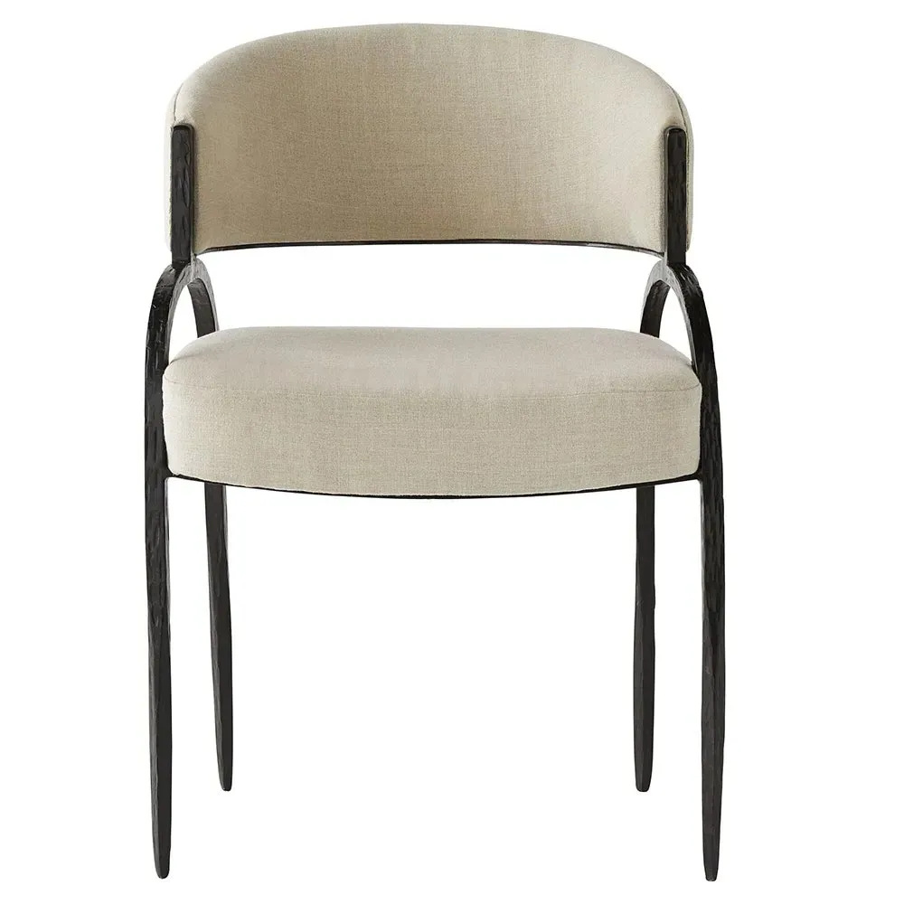 Bahati Dining Side Chair - Beige, Linen image