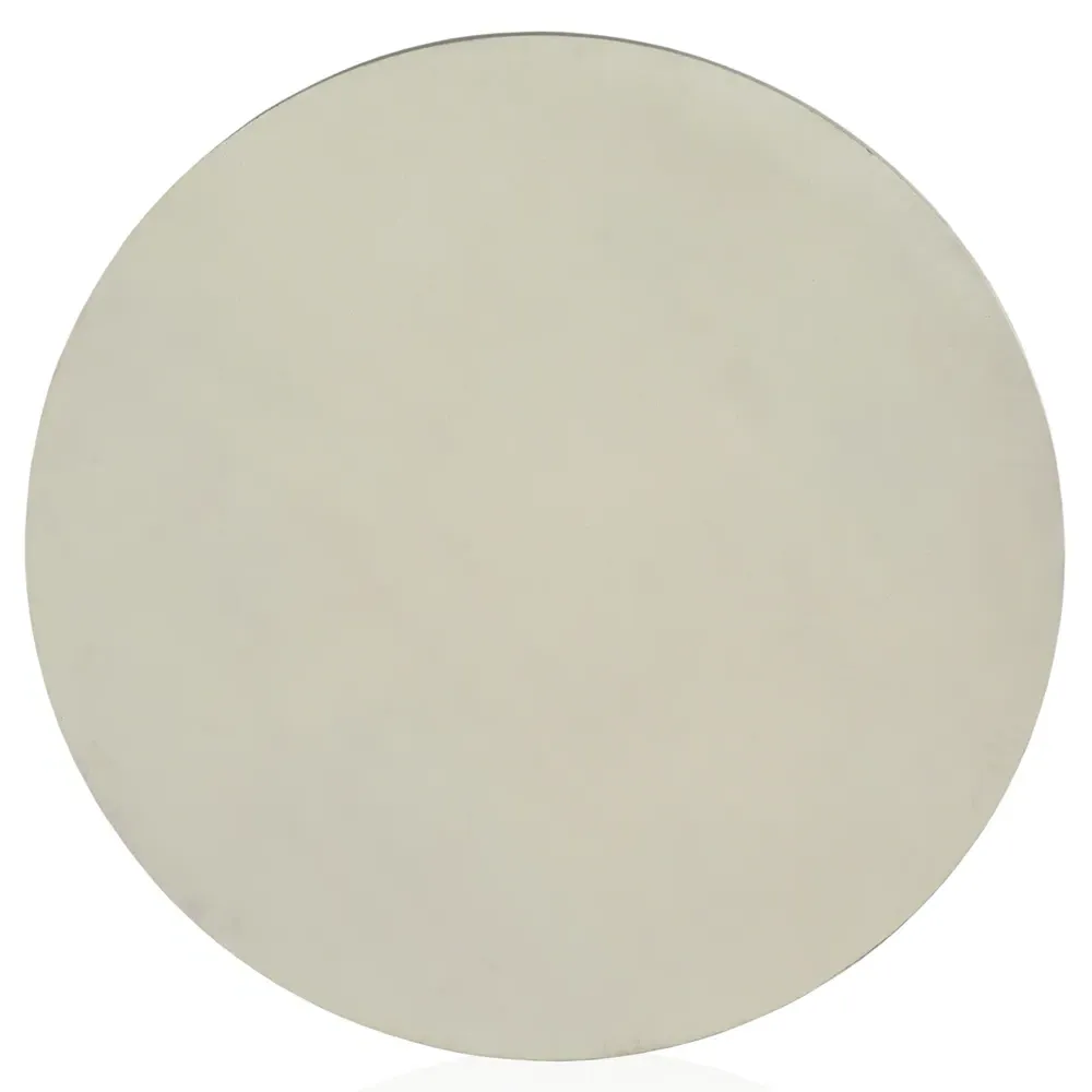 Bailey Round Drum Outdoor Coffee Table - White, Aluminum