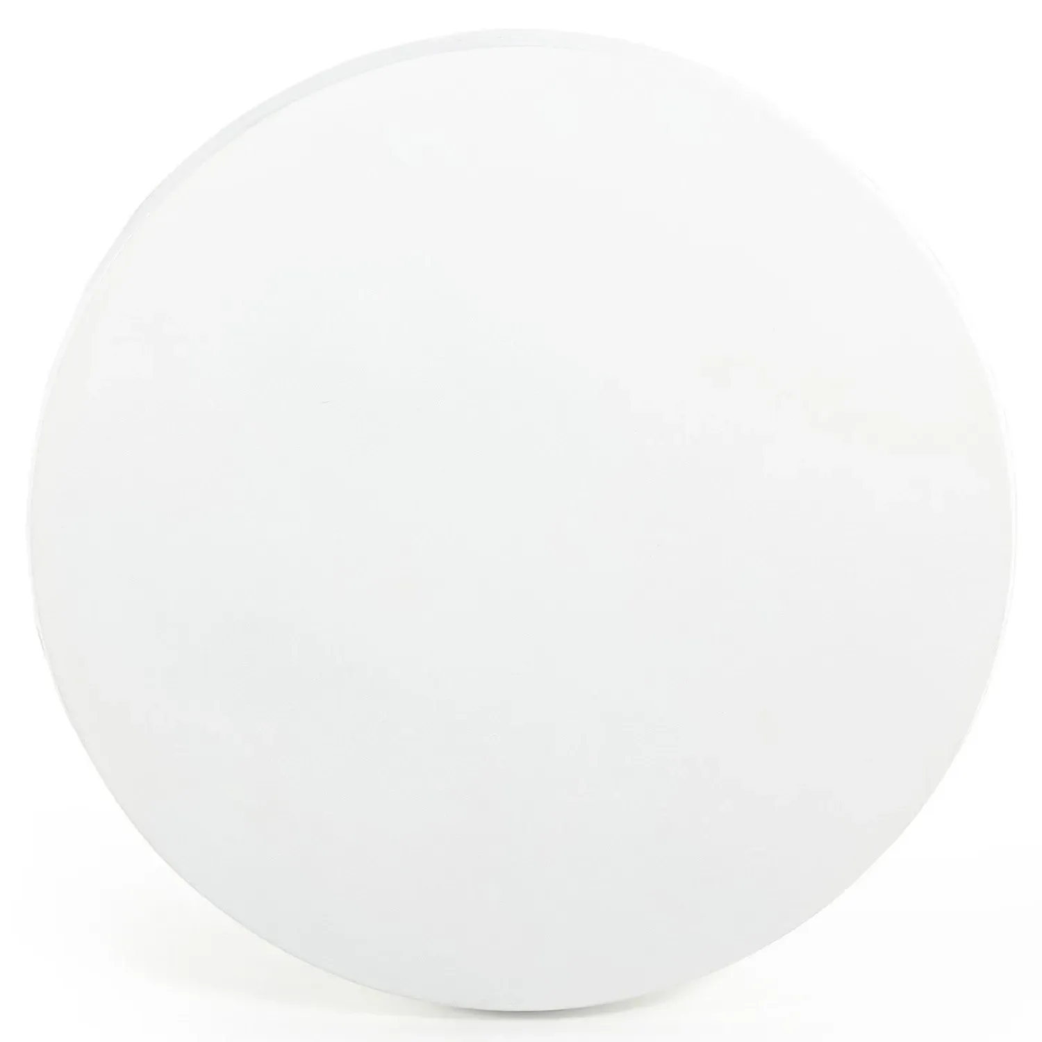 Bailey Round Drum Outdoor End Table - White, Aluminum