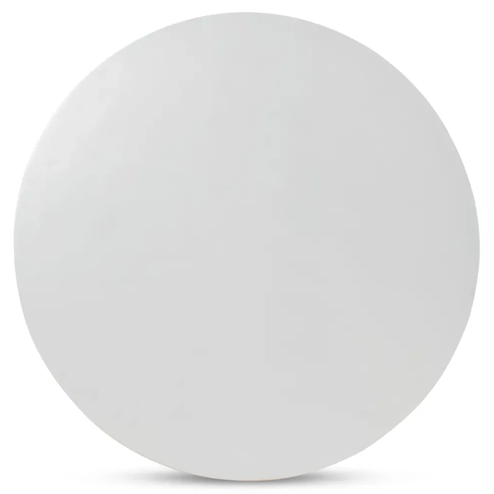 Bailey Round Outdoor Dining Table - White, Aluminum