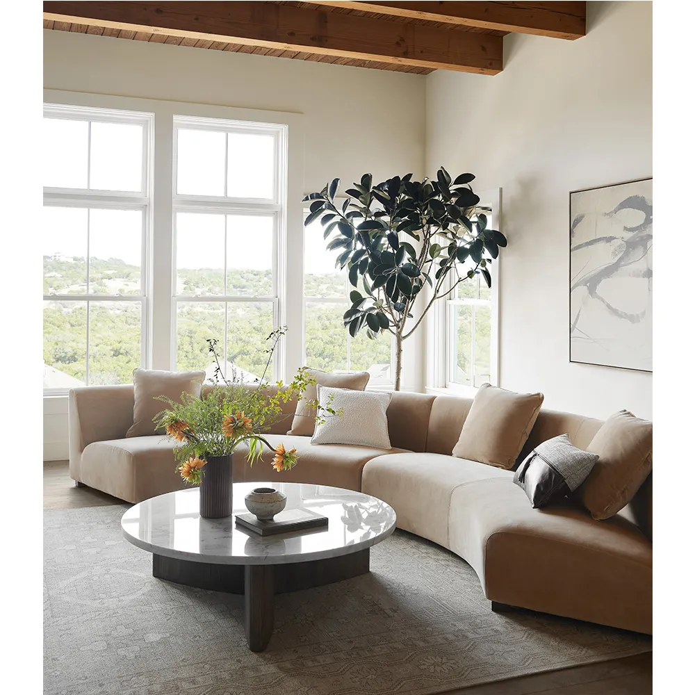 Ballari Geometric Hand Knotted Rug - Beige, Wool