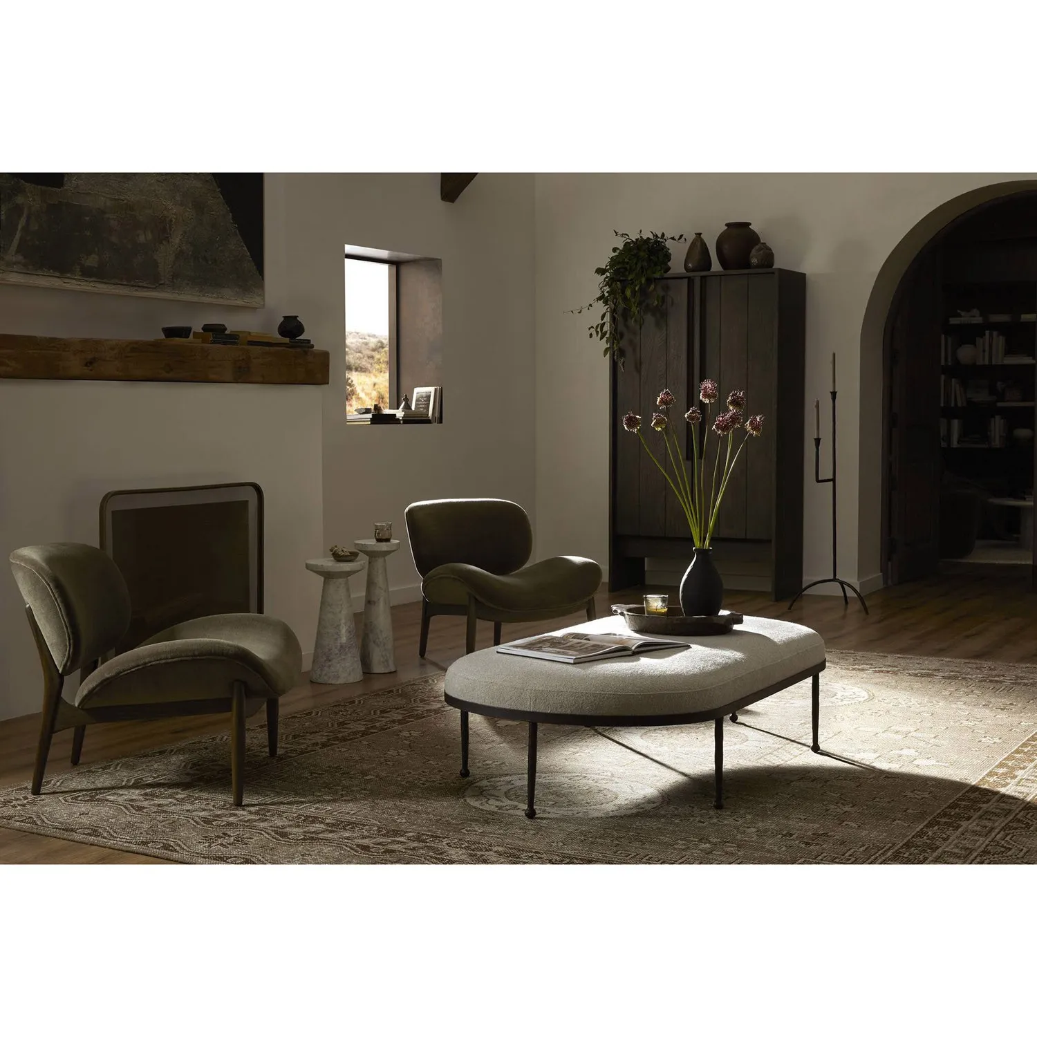 Ballari Geometric Hand Knotted Rug - Brown, Wool