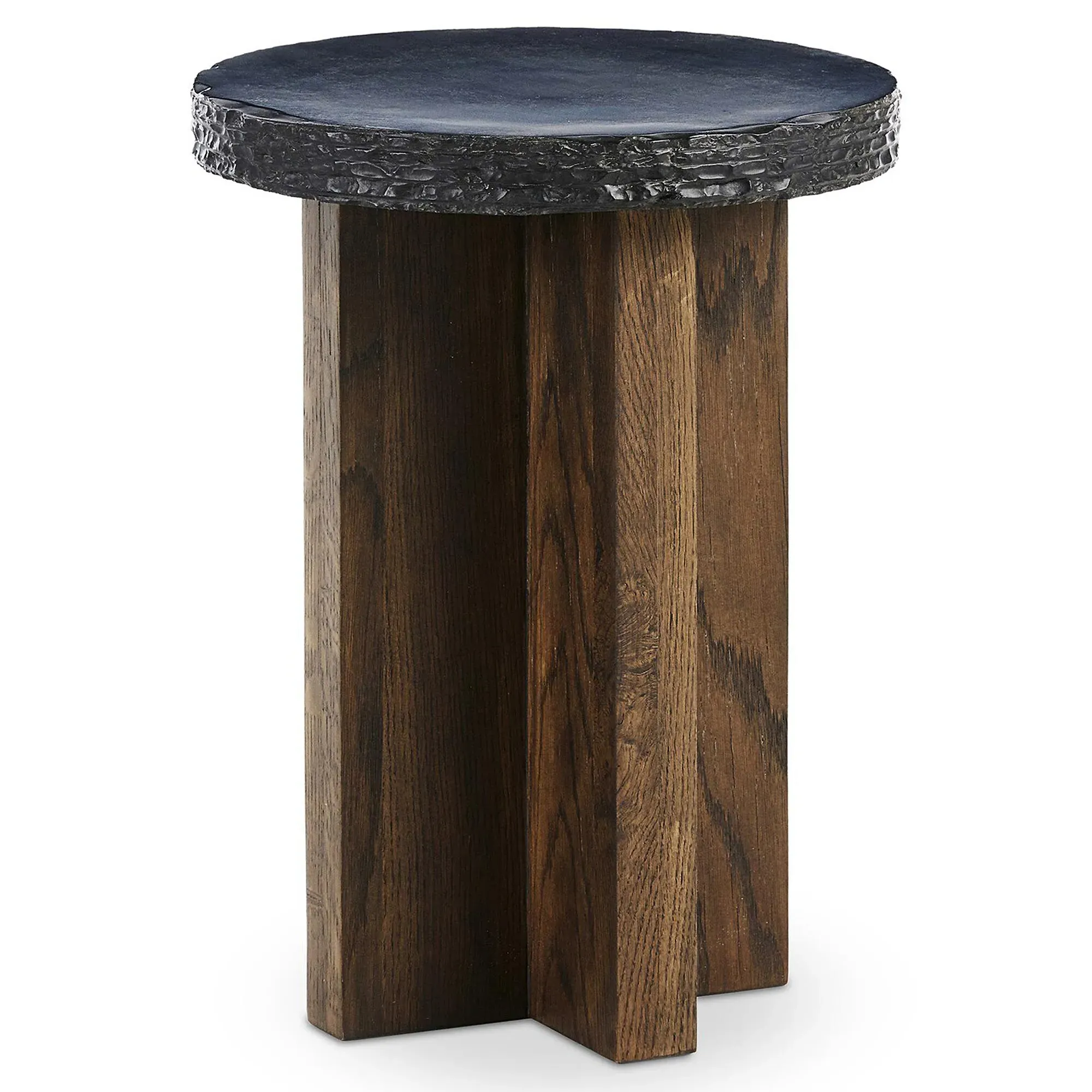 Balthazar Short End Table - Brown, Oak