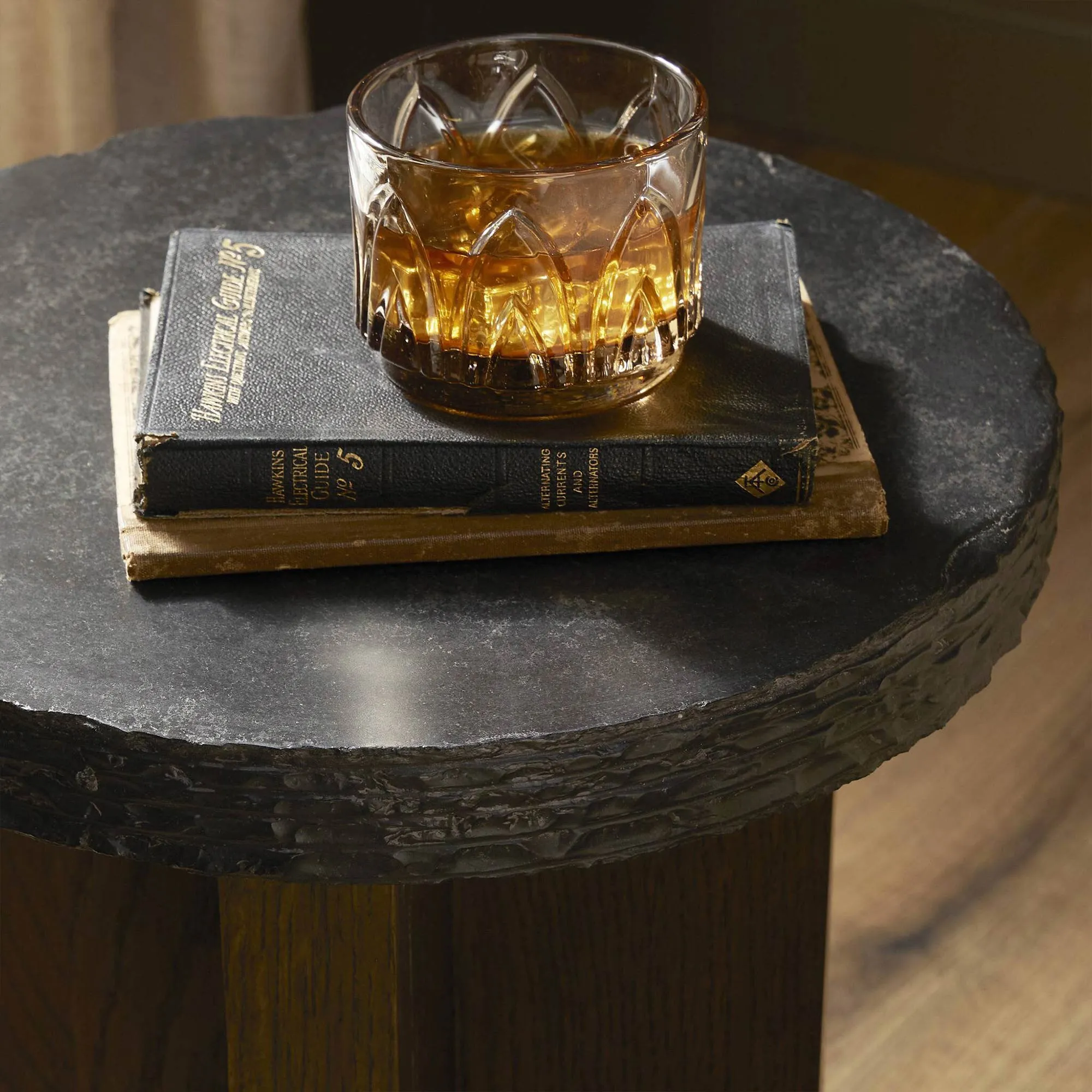 Balthazar Short End Table - Brown, Oak