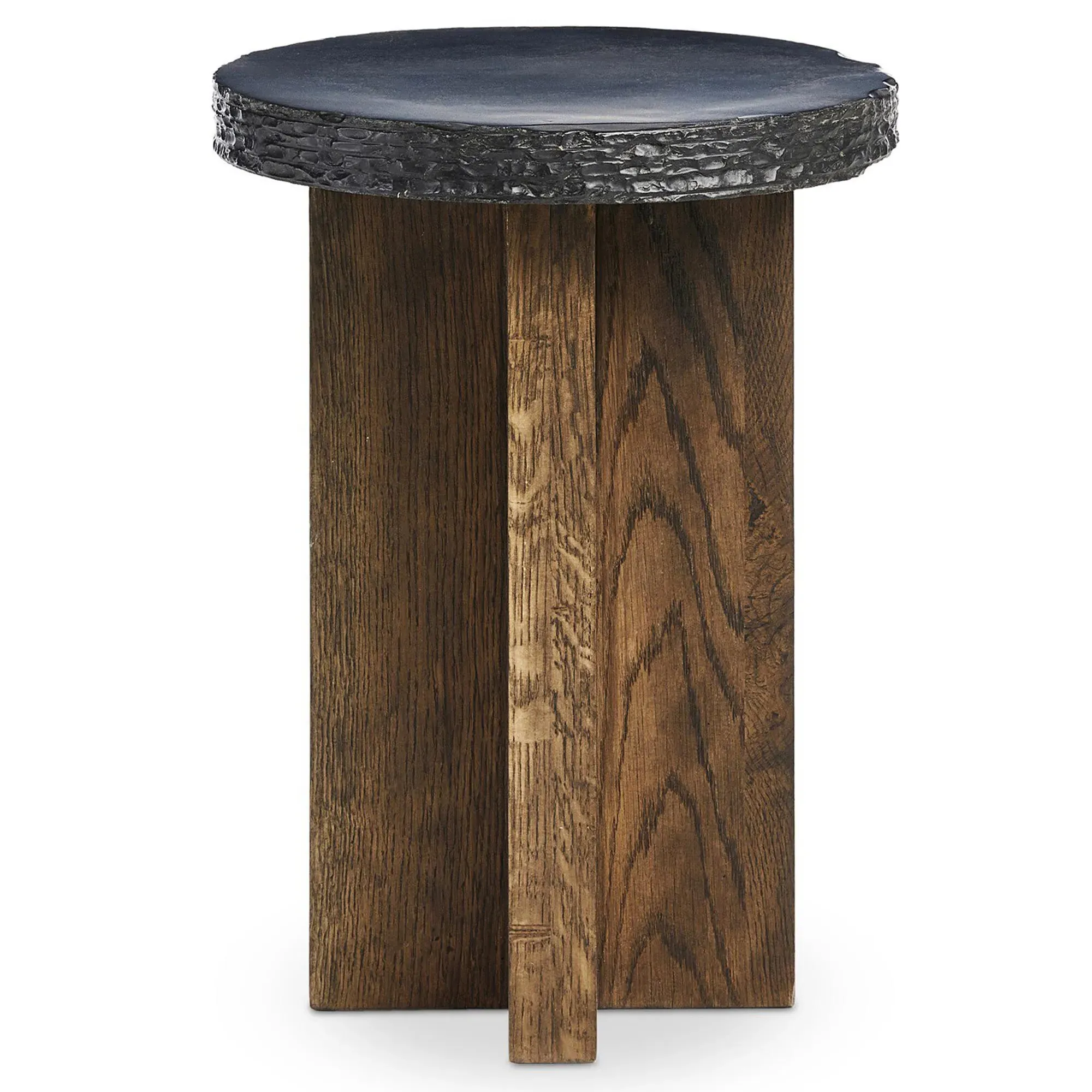 Balthazar Short End Table - Brown, Oak
