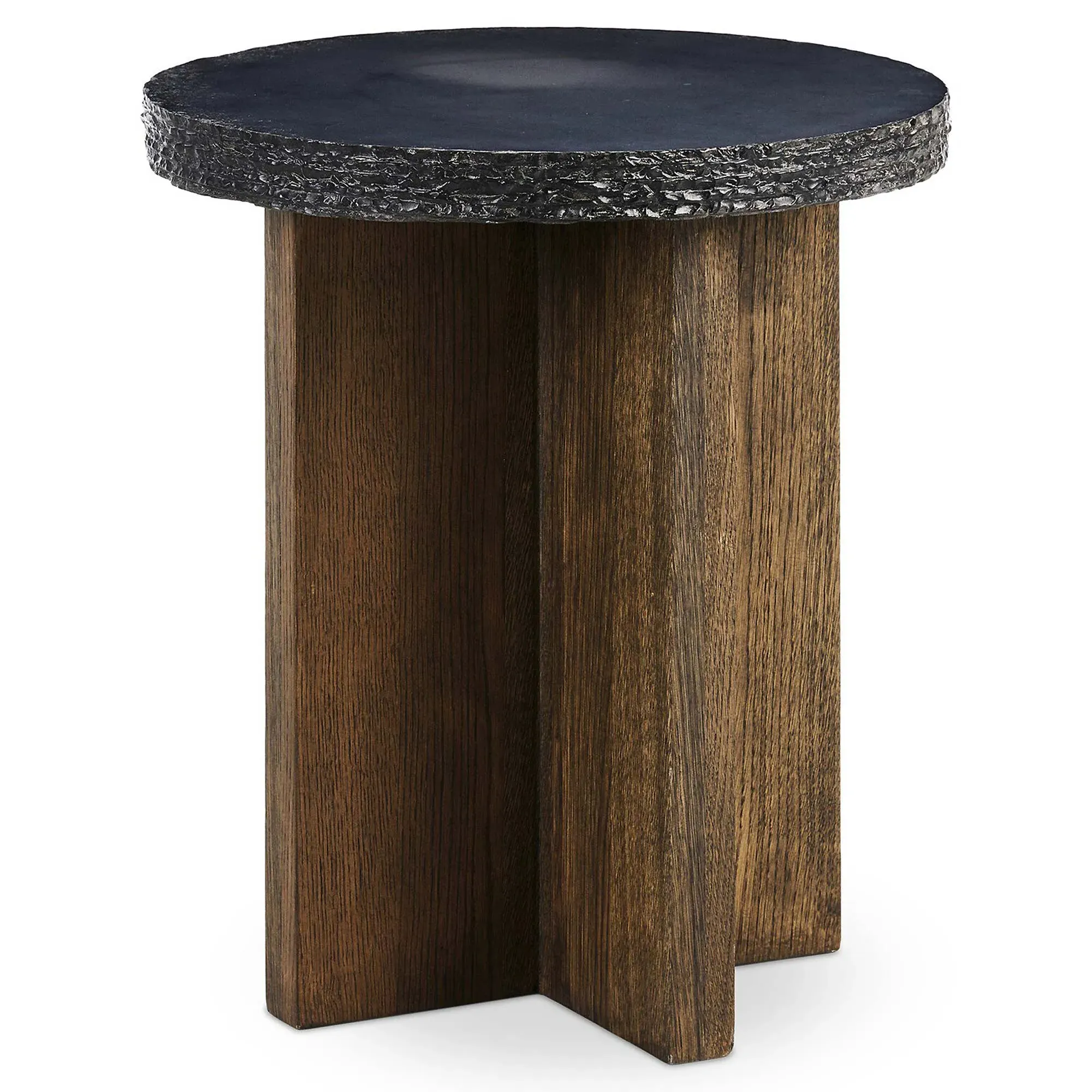 Balthazar Tall End Table - Brown, Oak