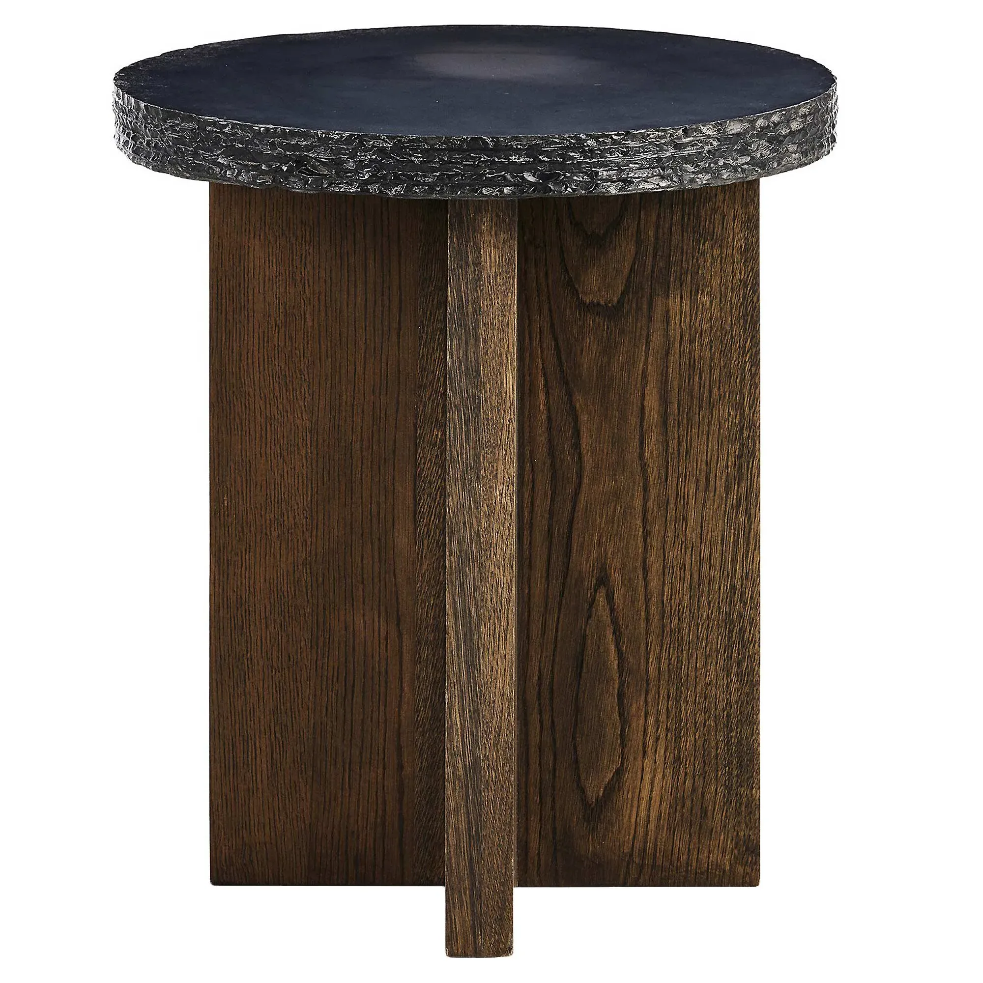Balthazar Tall End Table - Brown, Oak
