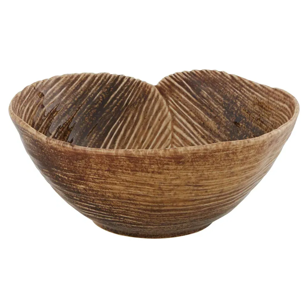 Banana Da Madeira Round Salad Bowl - Brown, Stoneware image