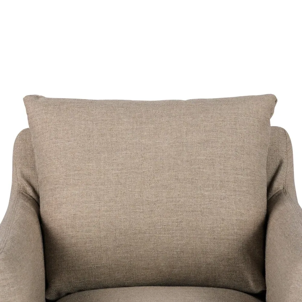 Banks Alcala Swivel Arm Chair - Taupe, Performance Fabric