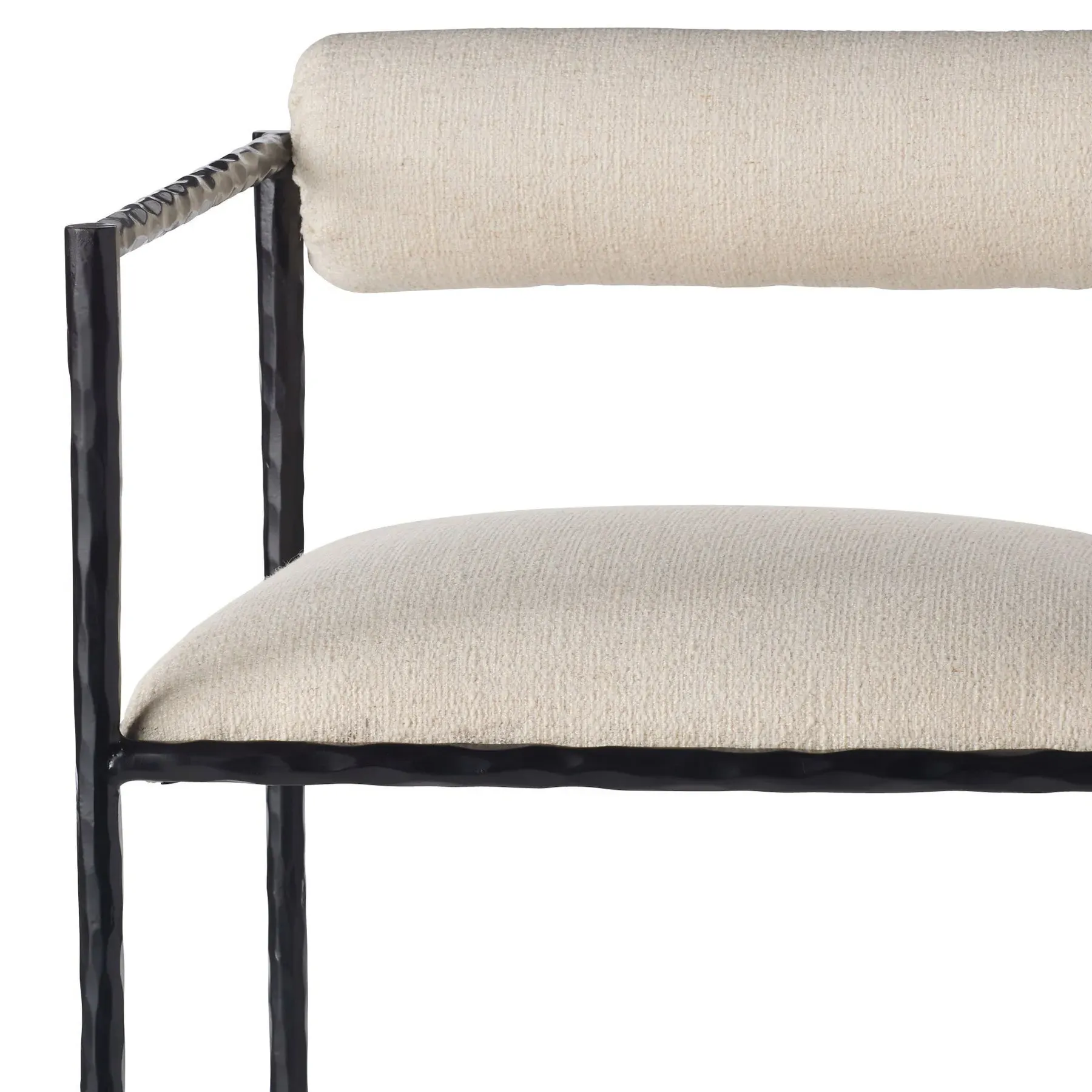 Barbana Bar Stool - Cream, Iron