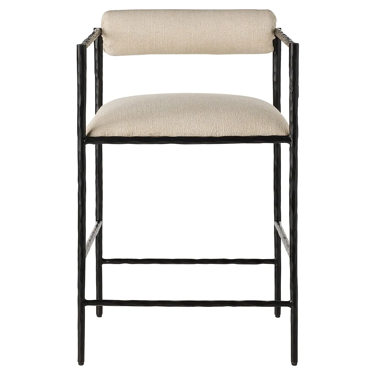 Barbana Counter Stool - Cream, Iron