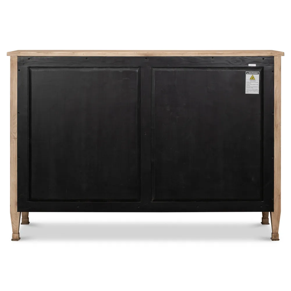 Barbara Double Dresser - Brown, Pine Wood