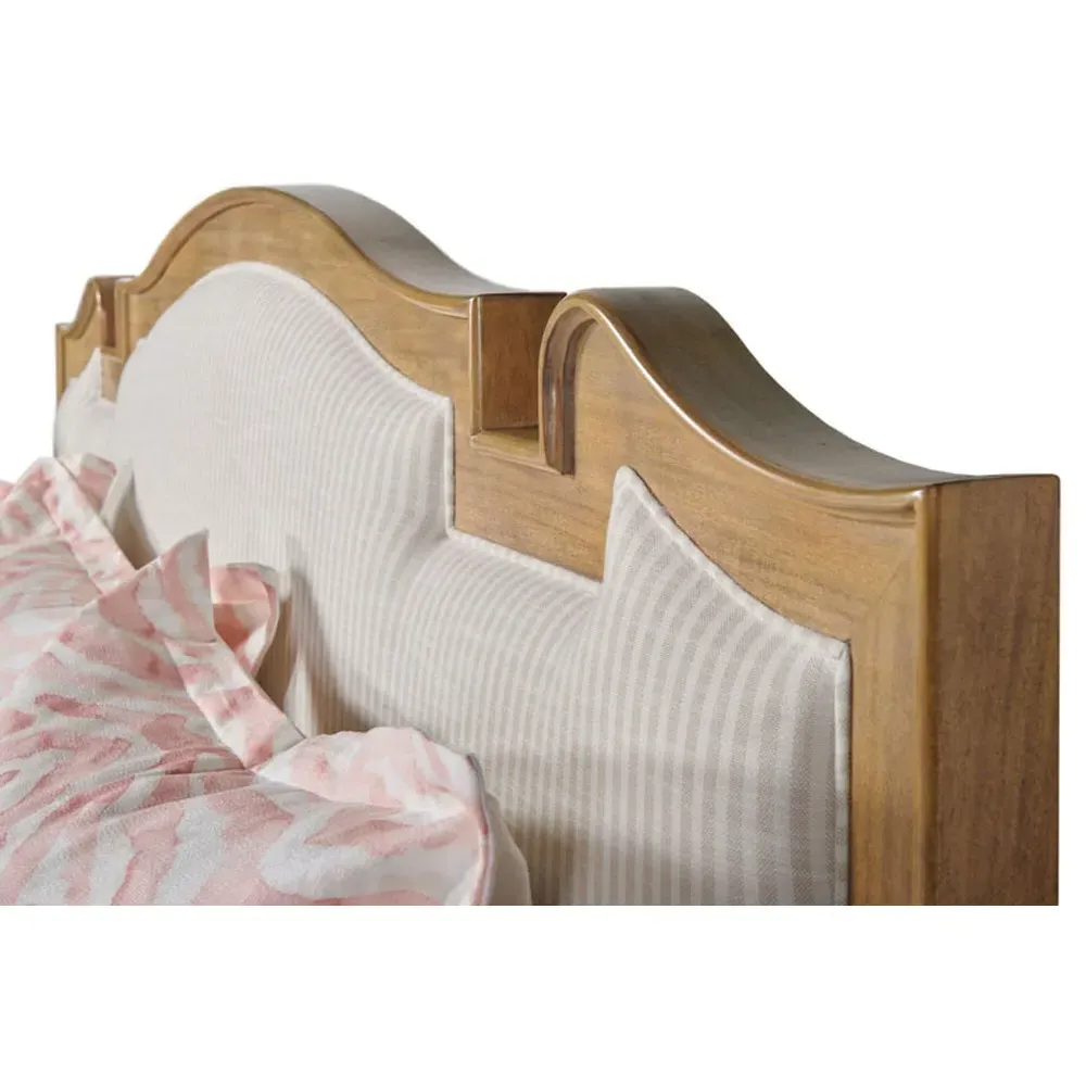 Barbizon Queen Size Bed Frame - Brown, Hardwood