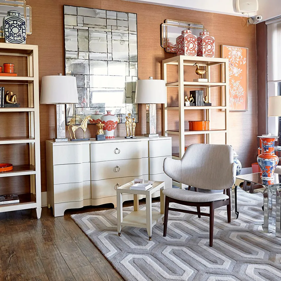 Bardot 9-Drawer Dresser - Beige, Grasscloth