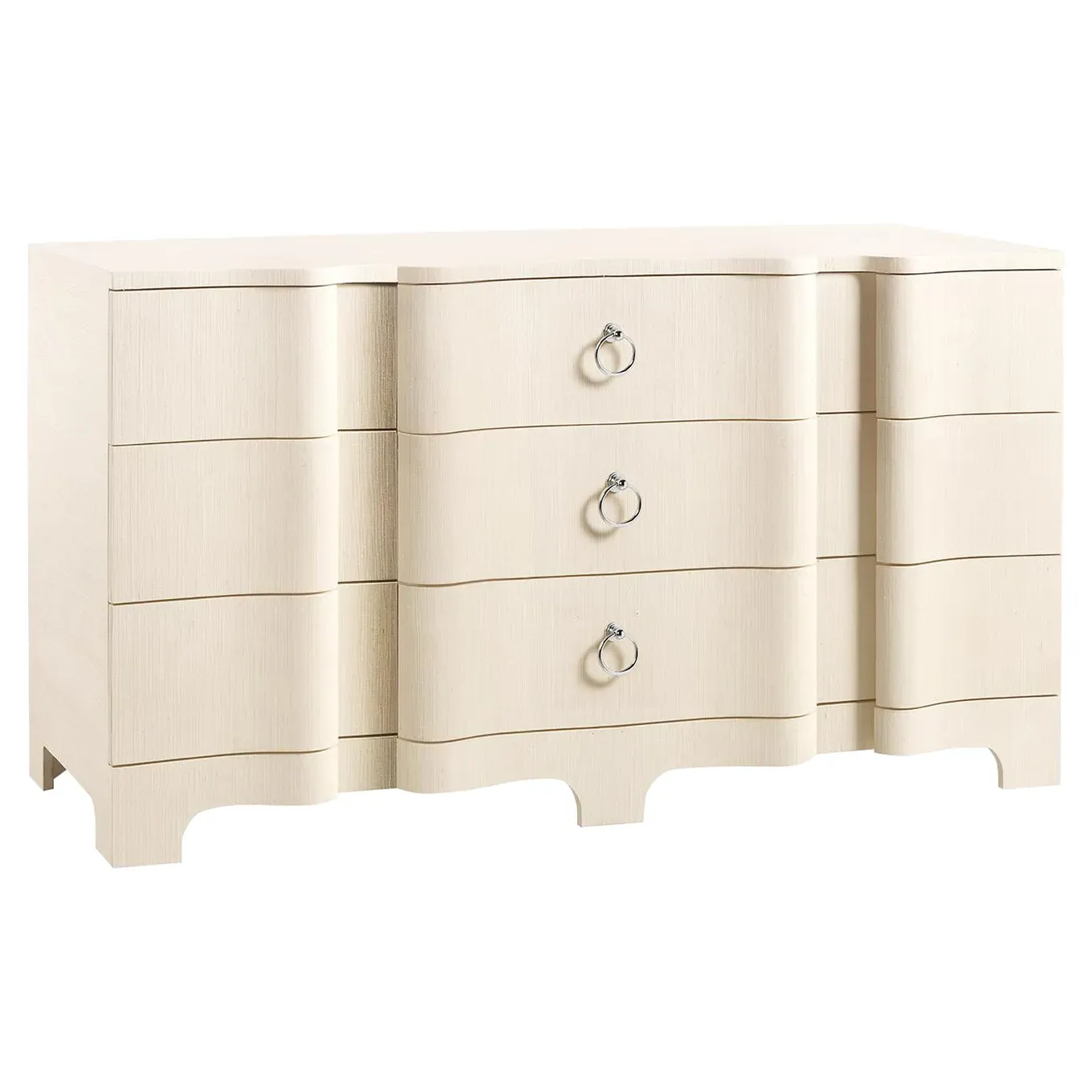 Bardot 9-Drawer Dresser - Beige, Grasscloth