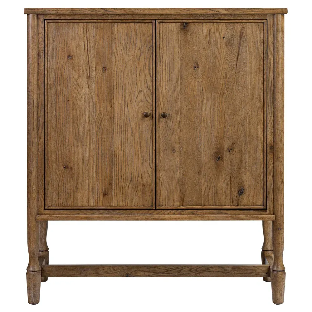 Bari Bar Cabinet - Weathered Oak image