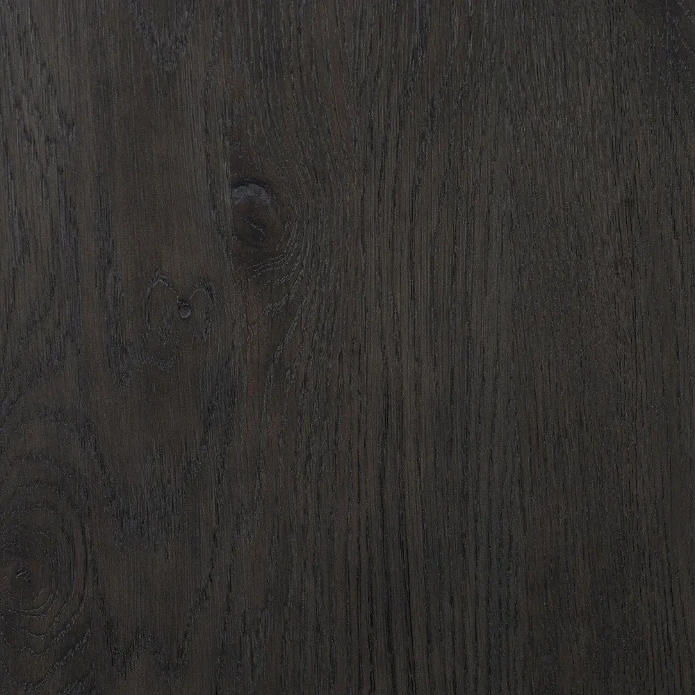 Bari Bar Cabinet with Storage - Cracked Smoked Black, Oak