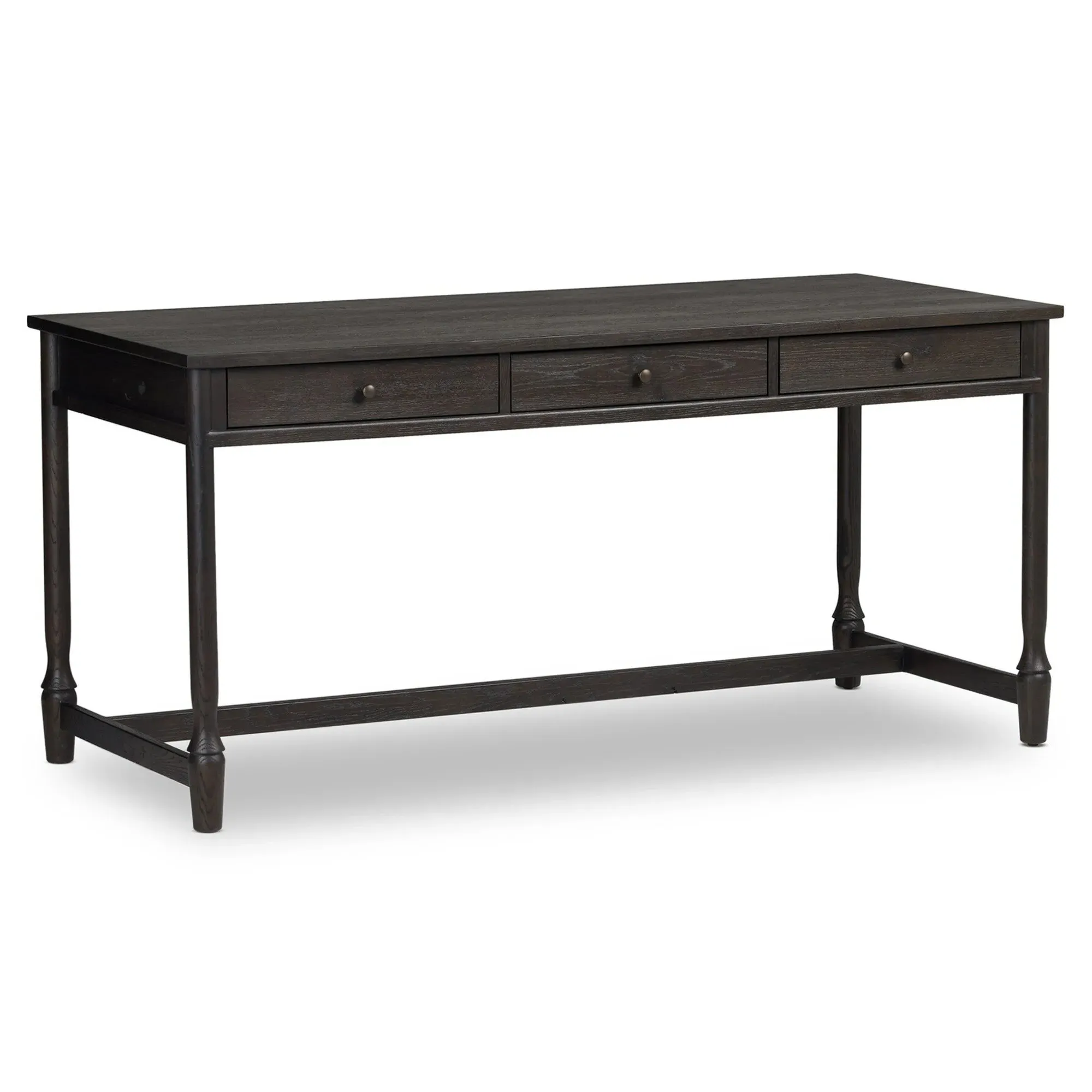 Bari Desk - Smoked Black, Oak
