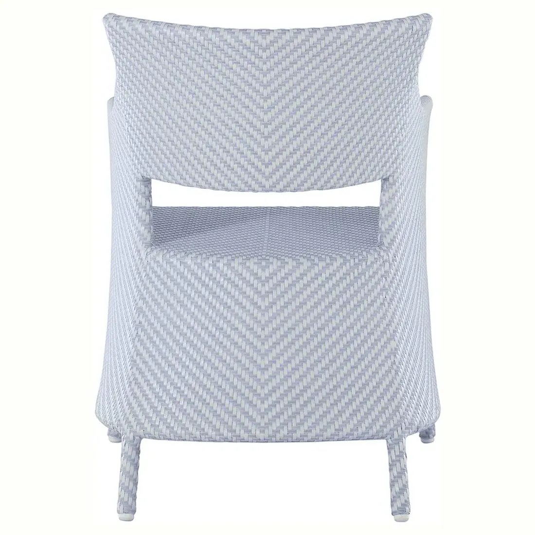Bari Outdoor Arm Chair - Blue, Wicker