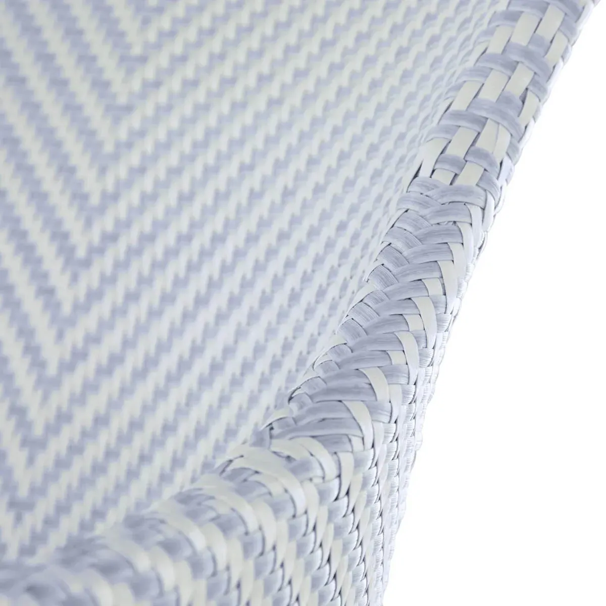 Bari Outdoor Arm Chair - Blue, Wicker