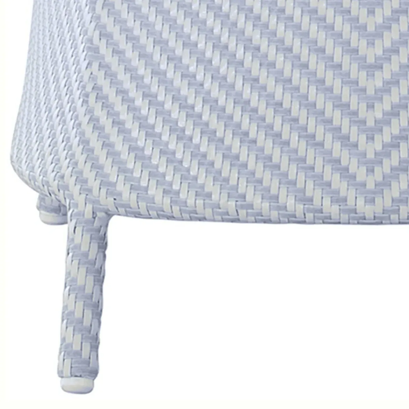 Bari Outdoor Arm Chair - Blue, Wicker
