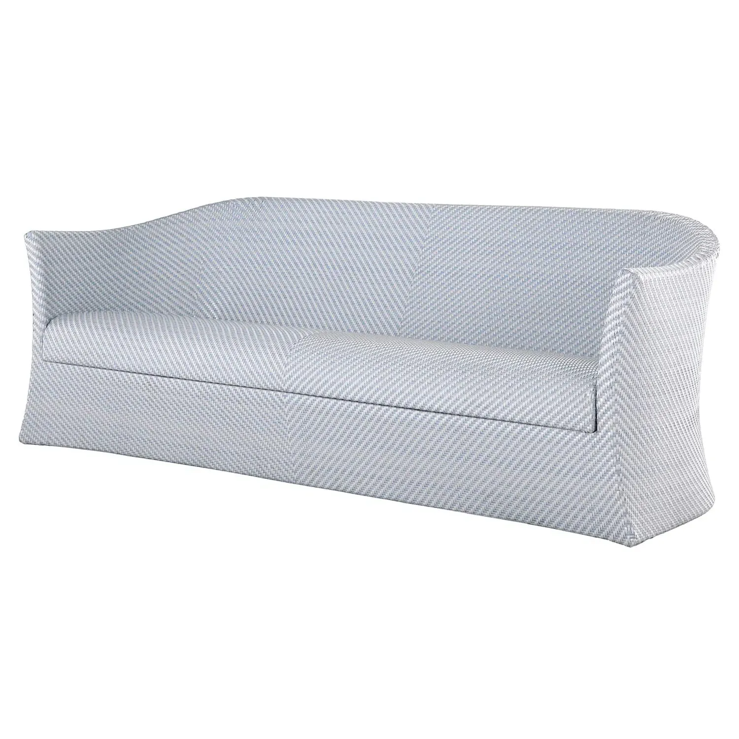Bari Outdoor Sofa - Blue, Wicker