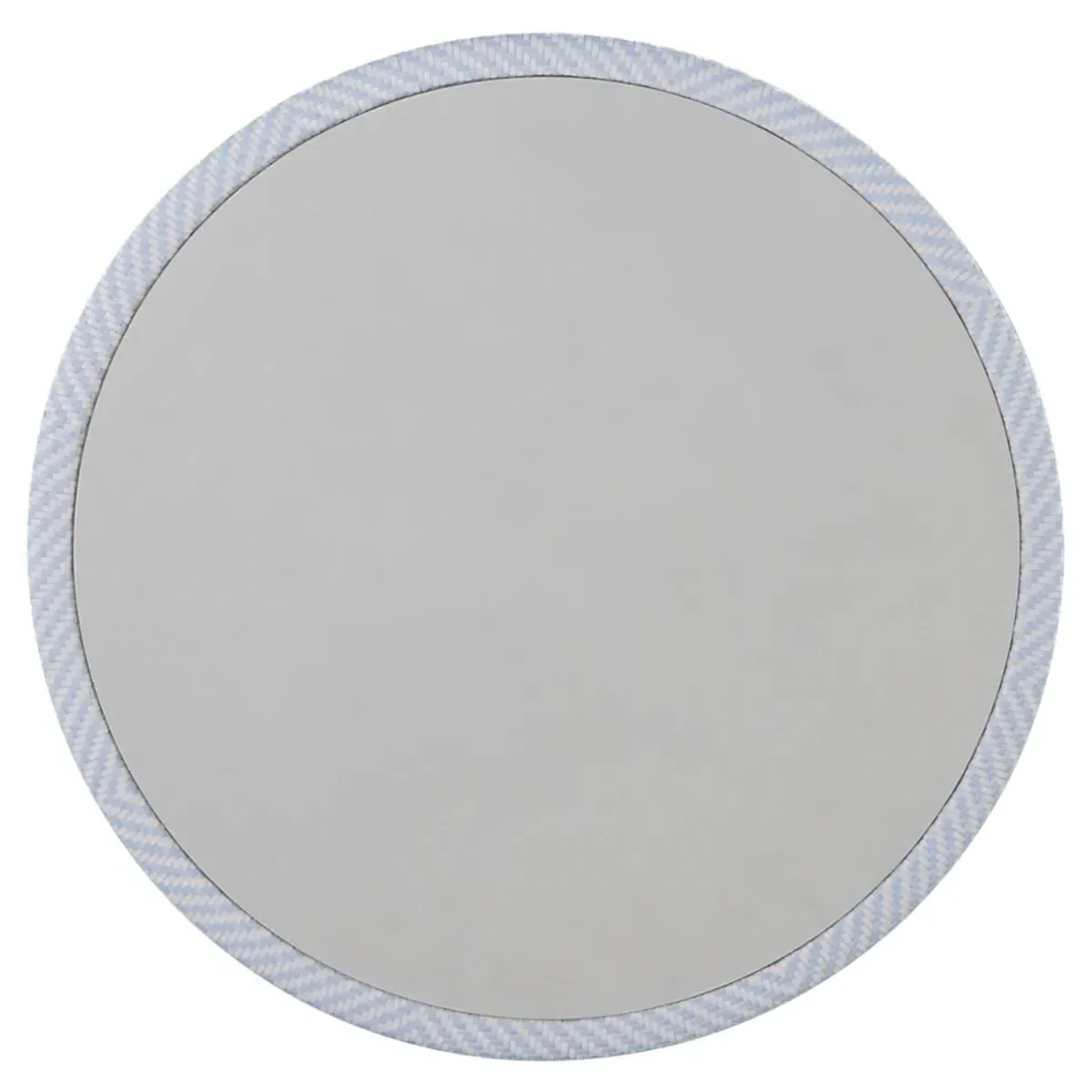 Bari Round Outdoor Coffee Table - Blue, Wicker