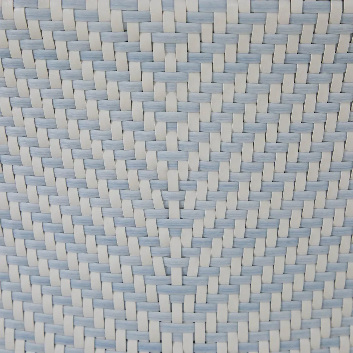 Bari Round Outdoor Coffee Table - Blue, Wicker