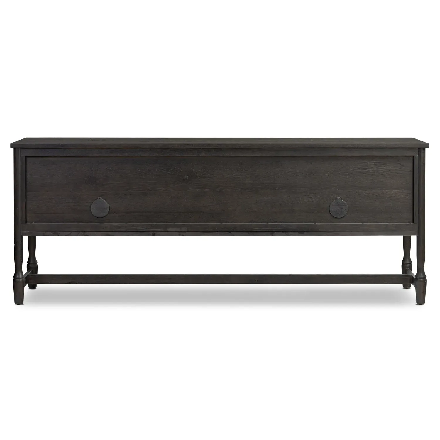 Bari Sideboard with Storage - Cracked Smoked Black, Oak