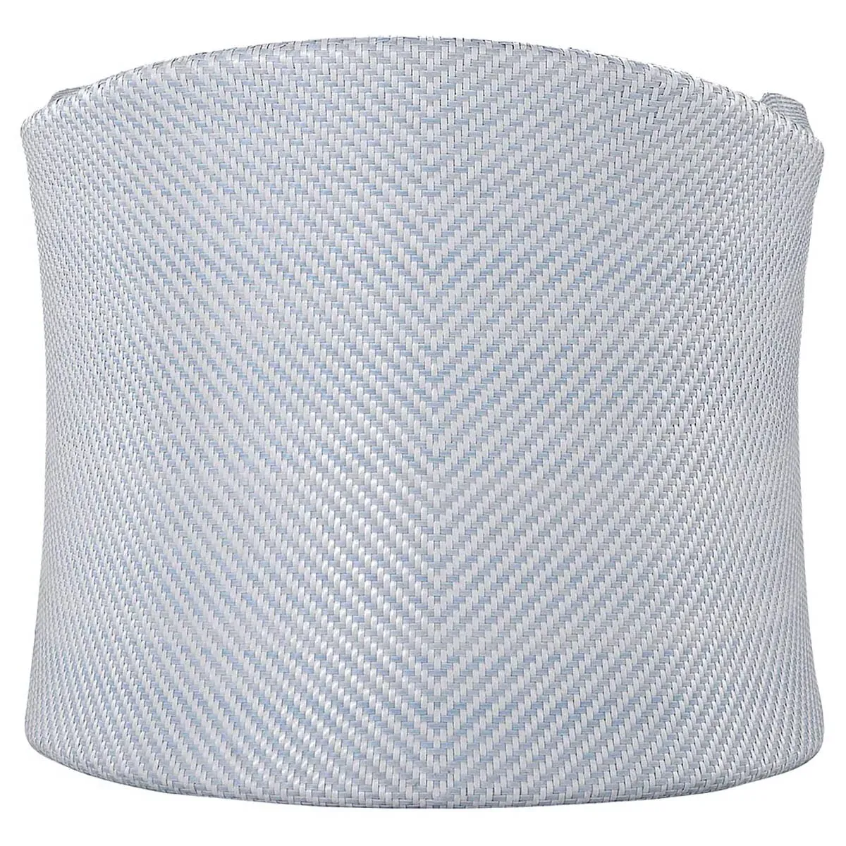 Bari Swivel Outdoor Lounge Chair - Blue, Wicker