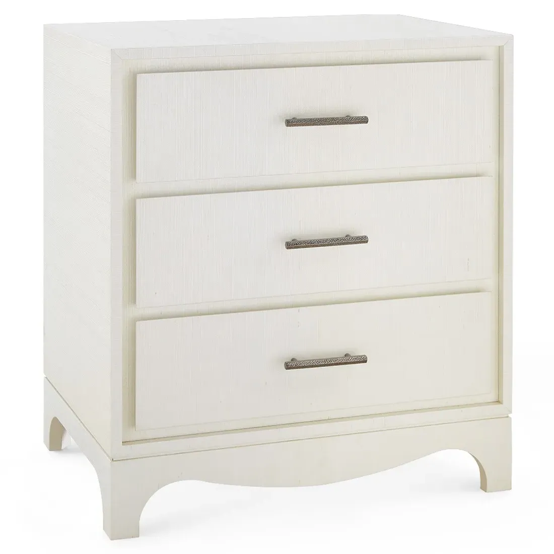 Barrett Rectangular End Table - Sand White, Wood