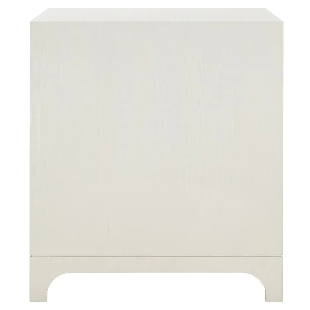 Barrett Rectangular End Table - Sand White, Wood