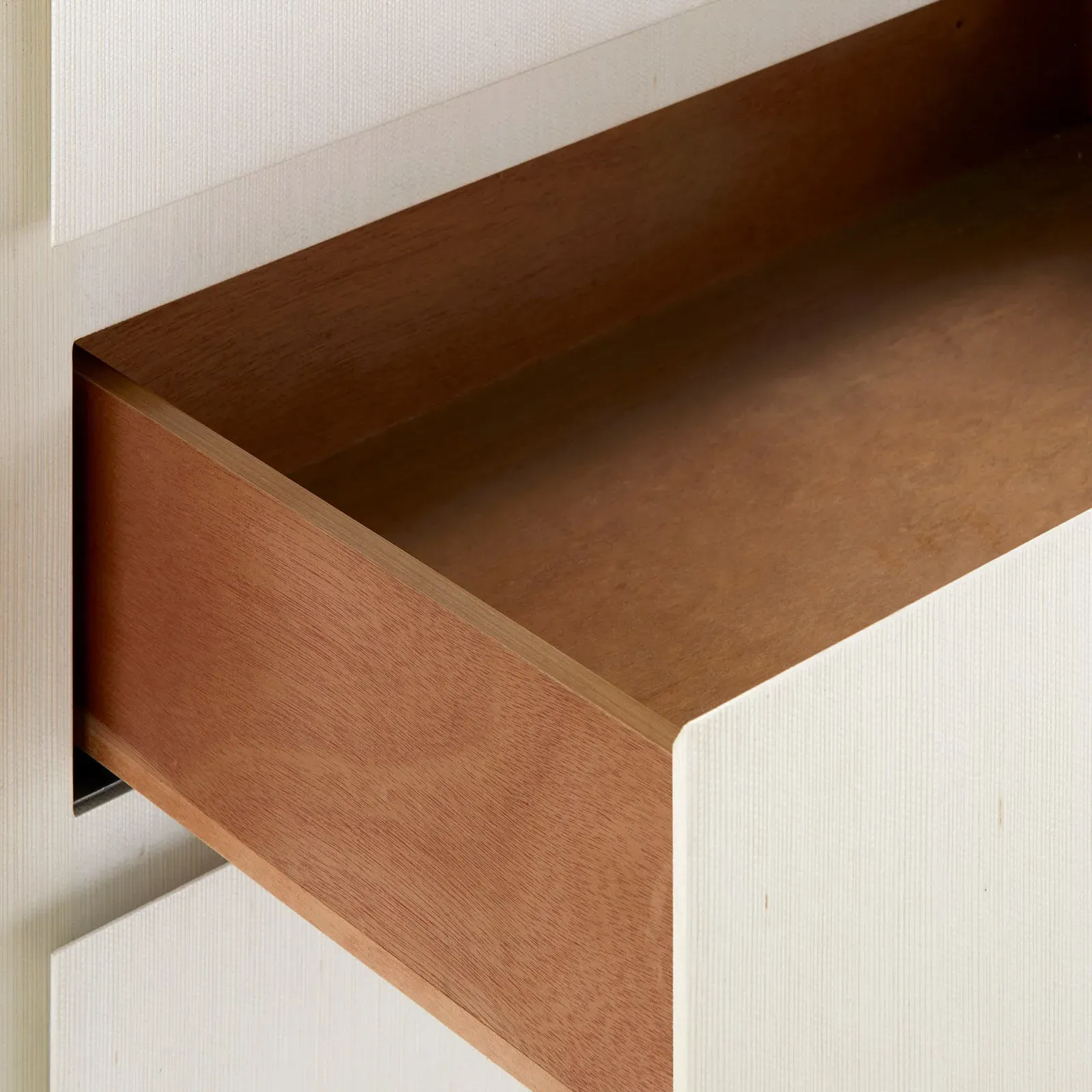 Barrett Rectangular End Table - Sand White, Wood