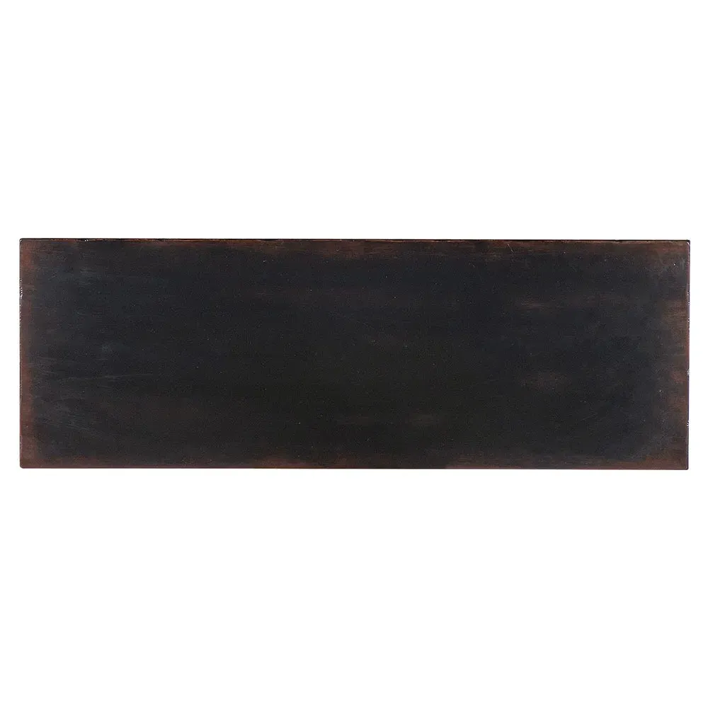 Barry Secretary Desk - Black, Cherry Wood