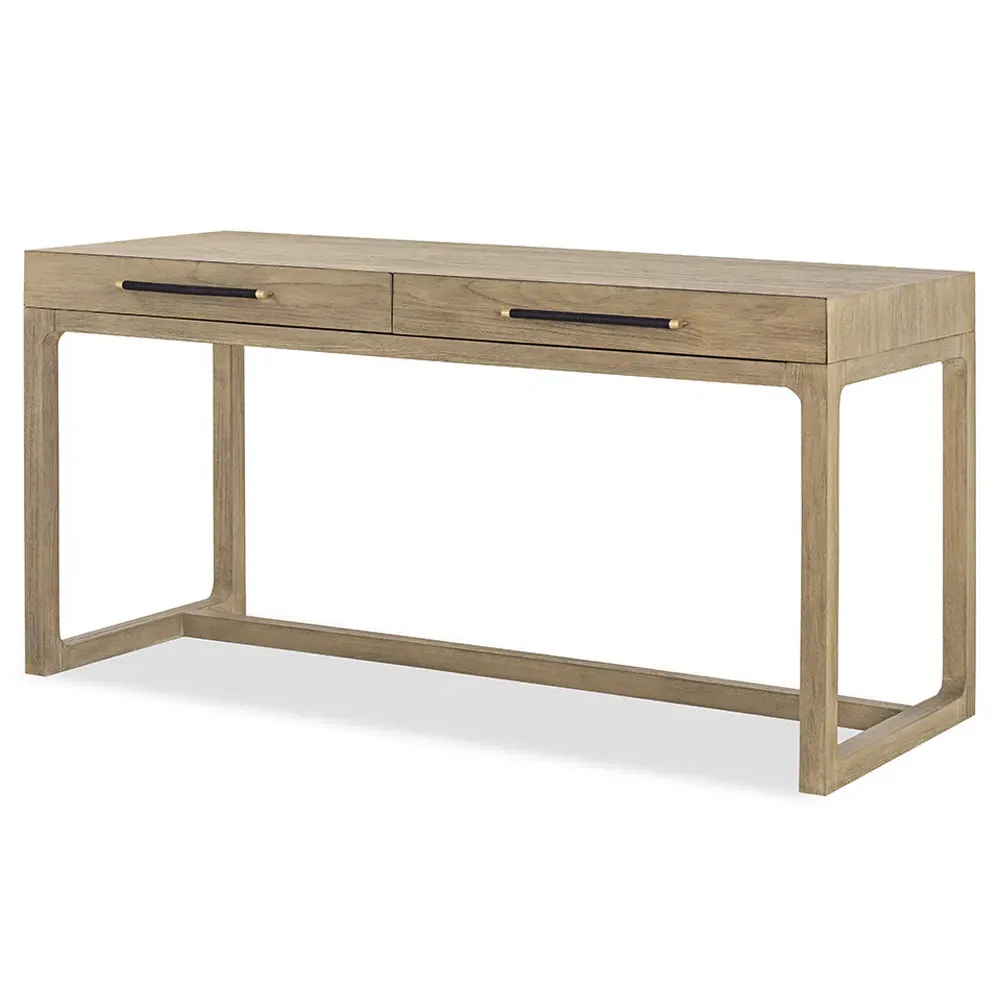 Bart 2 Drawer Desk - Brown, Teak