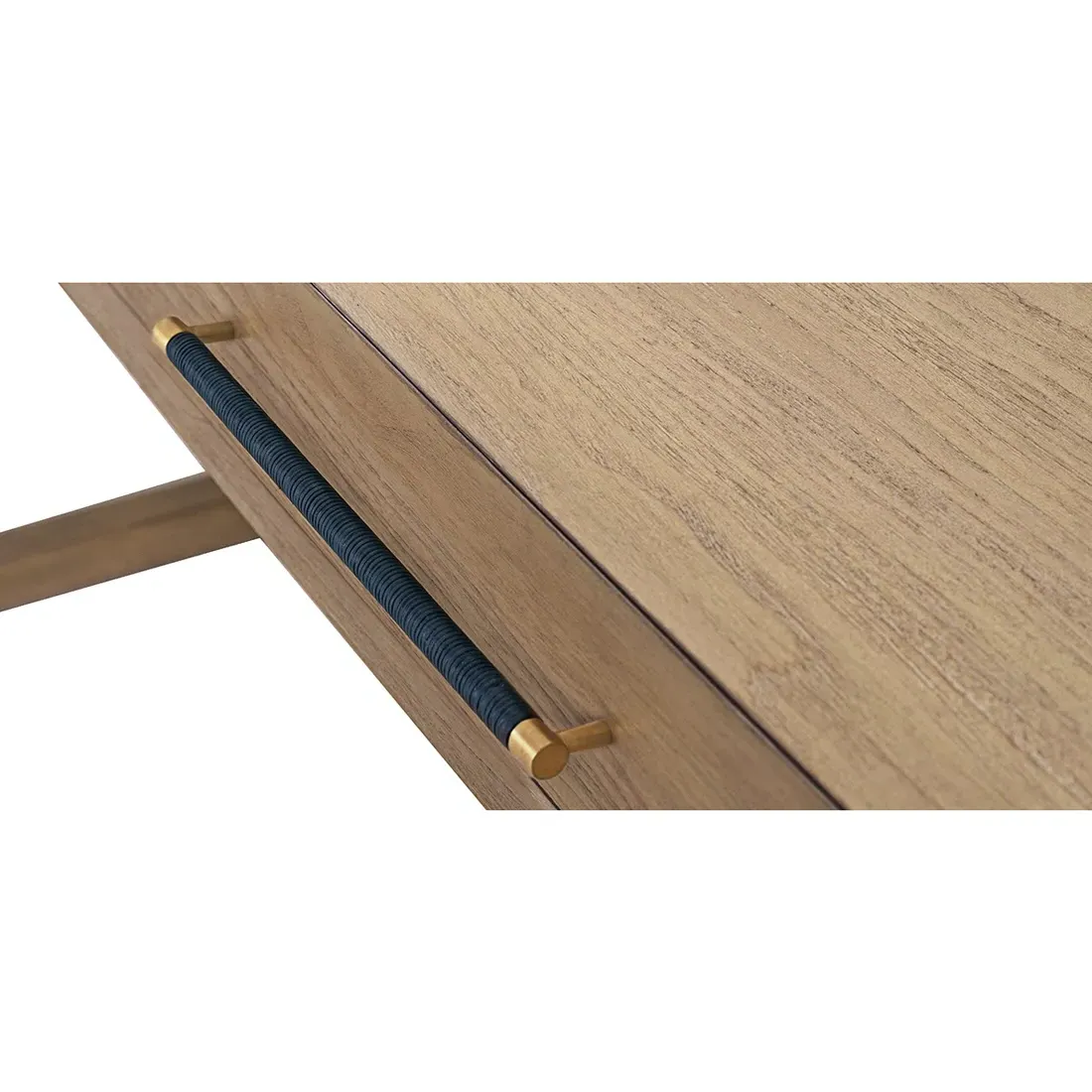 Bart 2 Drawer Desk - Brown, Teak