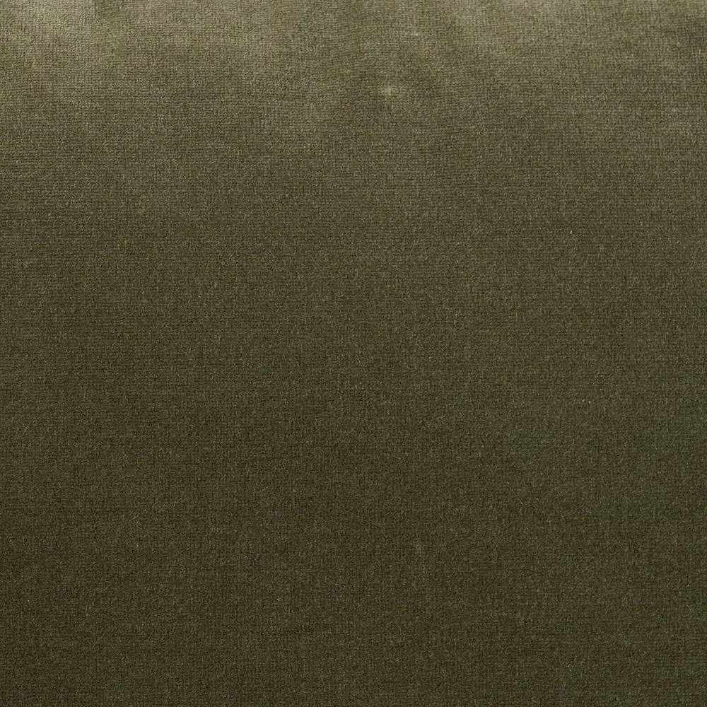 Barwin Woven Rush Arm Chair - Olive, Velvet