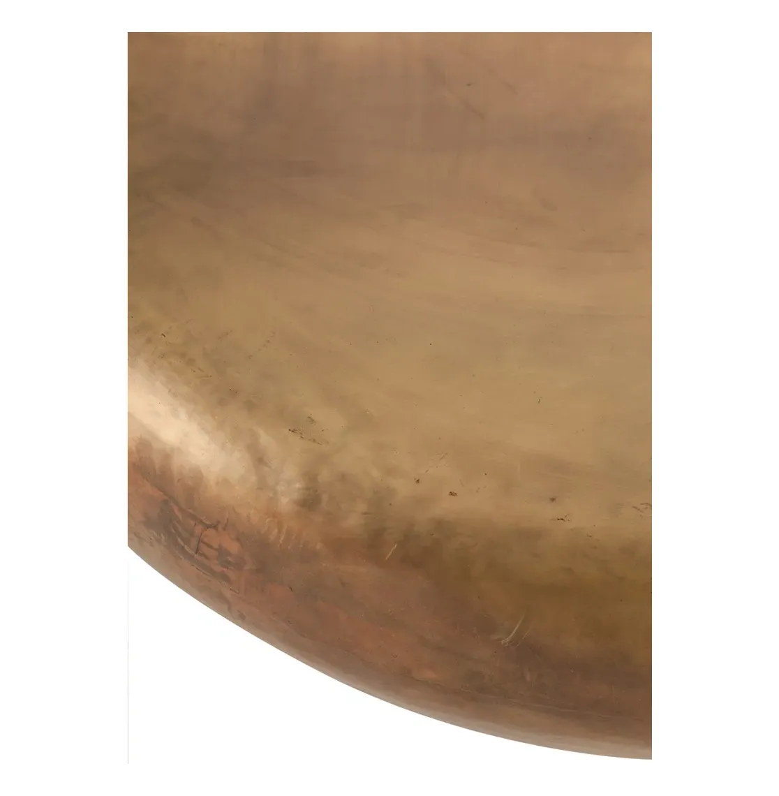 Bates Round Coffee Table - Burnt Brass, Iron