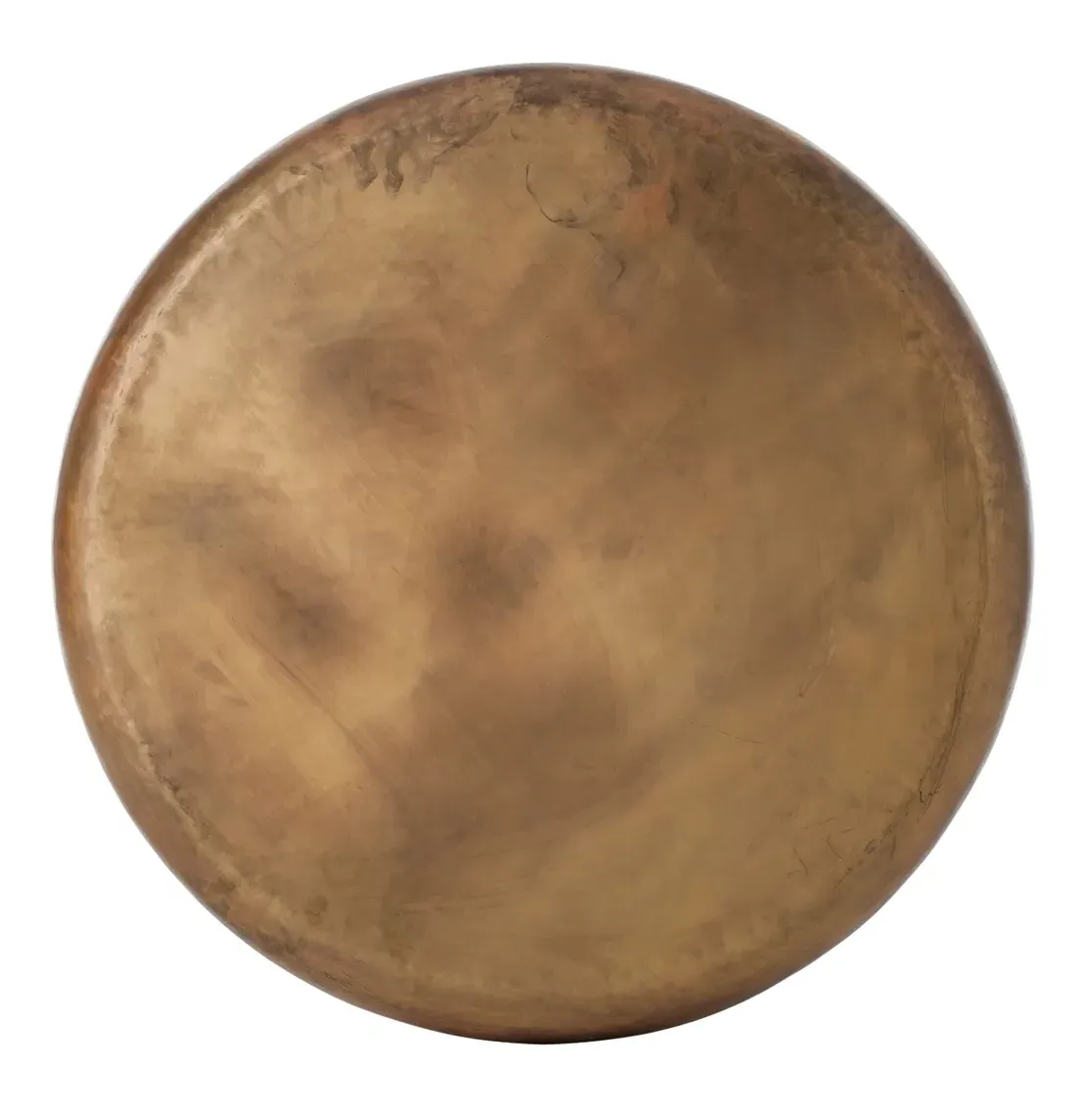 Bates Round Coffee Table - Burnt Brass, Iron