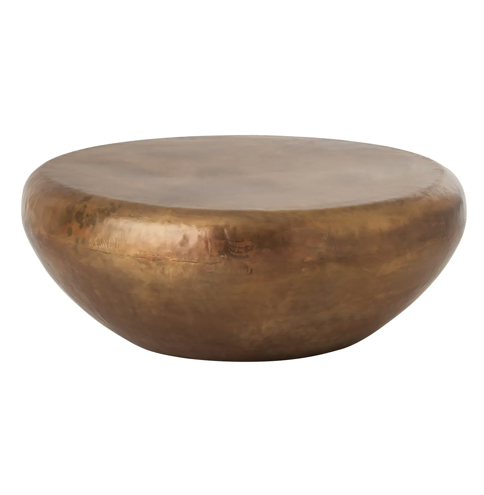 Bates Round Coffee Table - Burnt Brass, Iron image