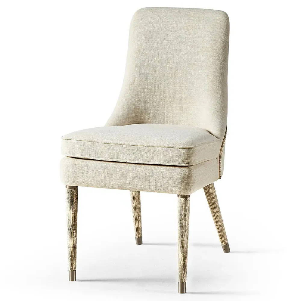 Baylie Dining Side Chair - Cream, Performance Linen
