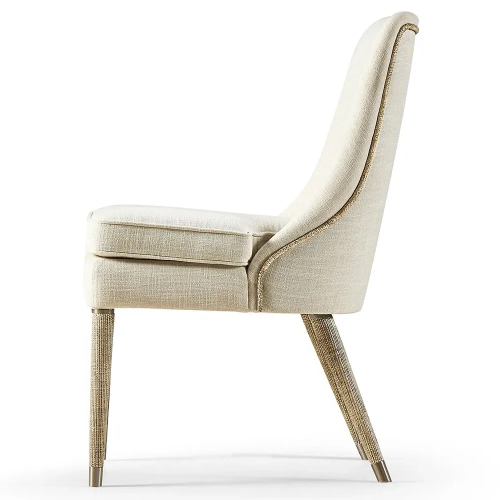 Baylie Dining Side Chair - Cream, Performance Linen