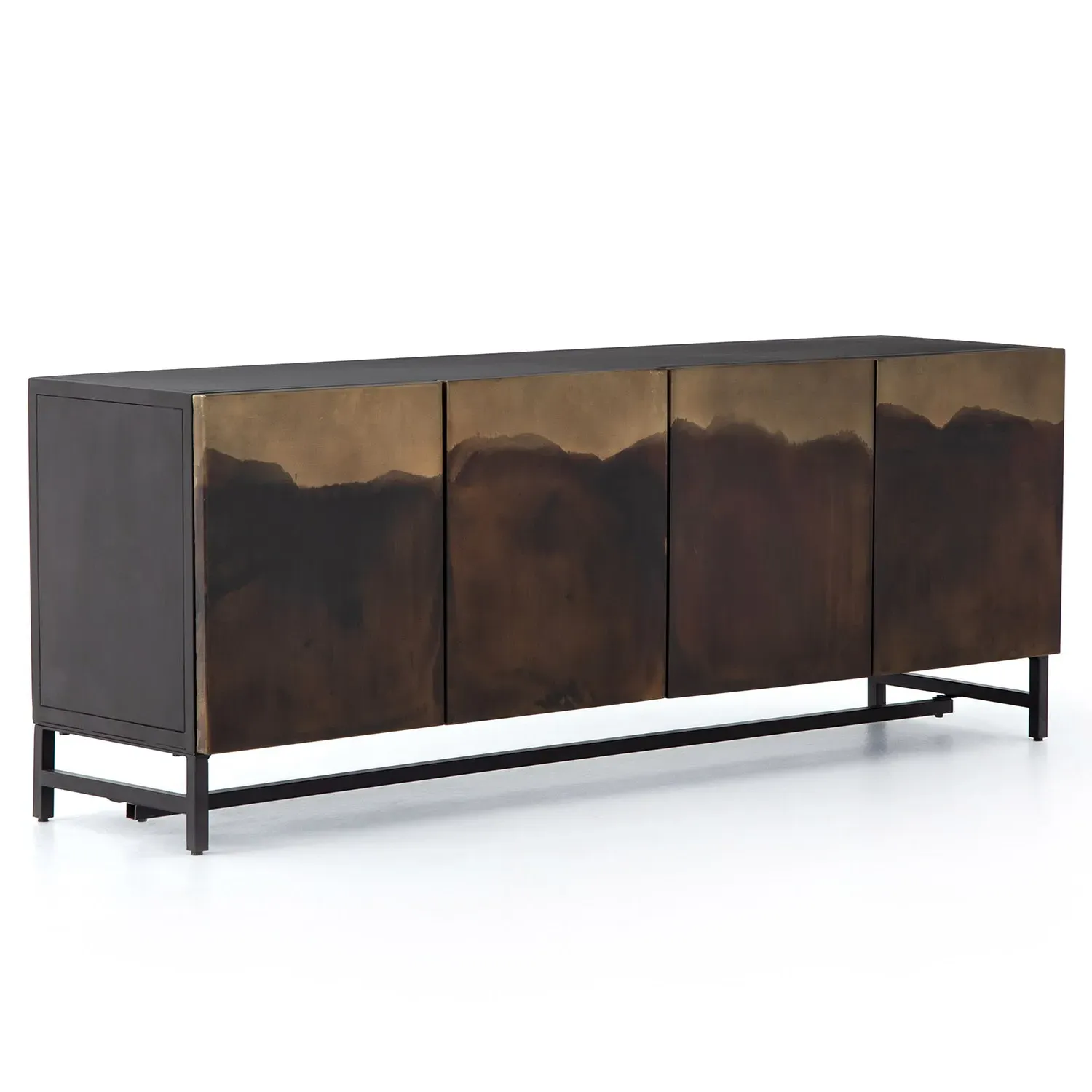 Baylor Industrial Media Console - Brown, Iron