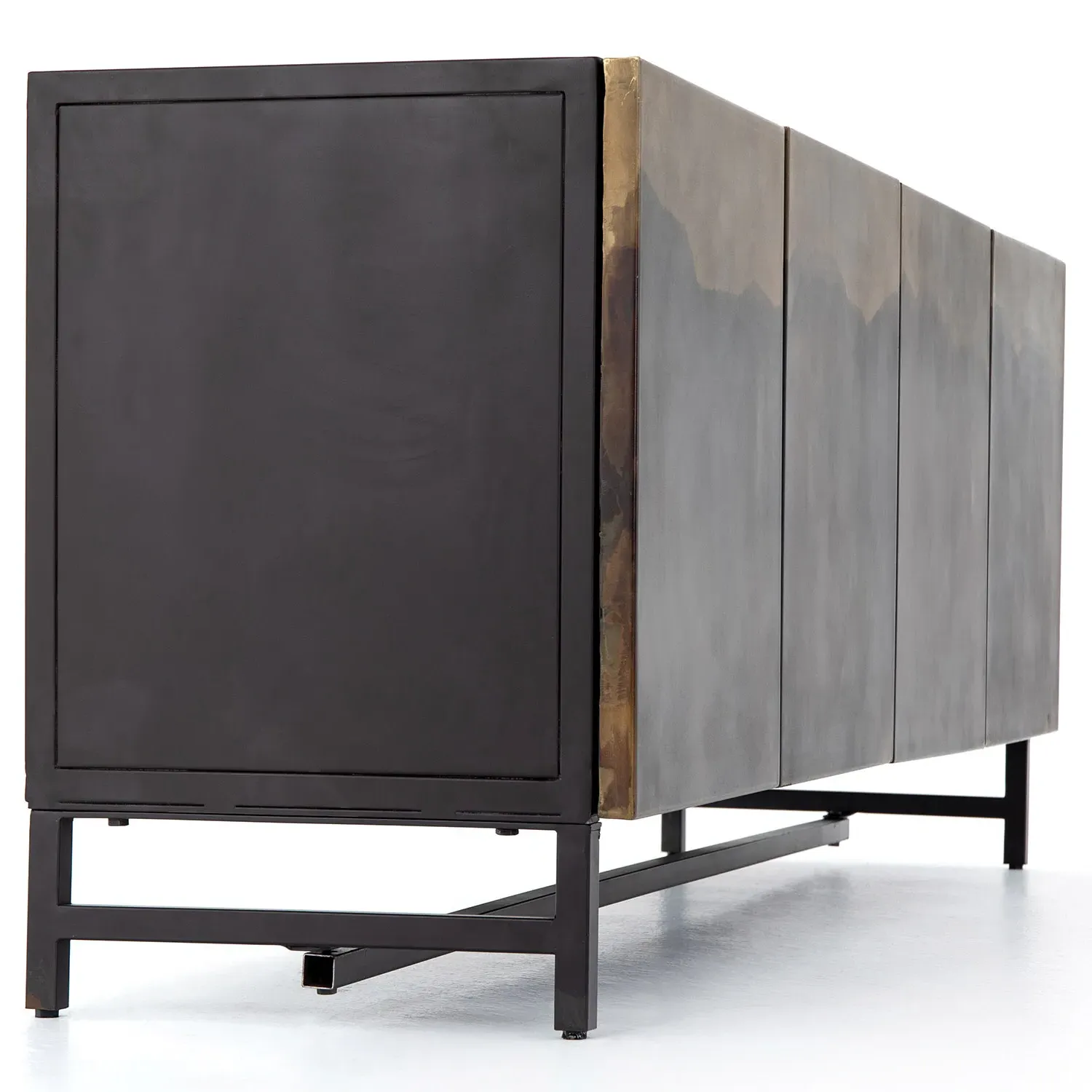 Baylor Industrial Media Console - Brown, Iron