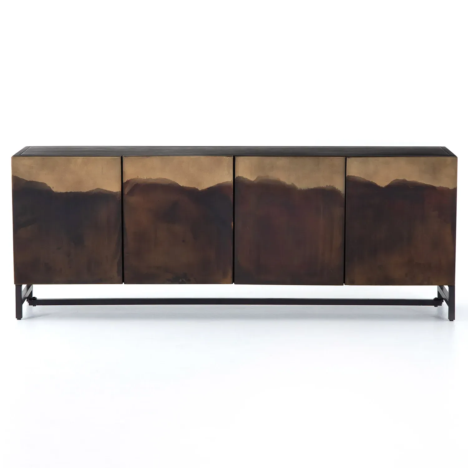 Baylor Industrial Media Console - Brown, Iron image