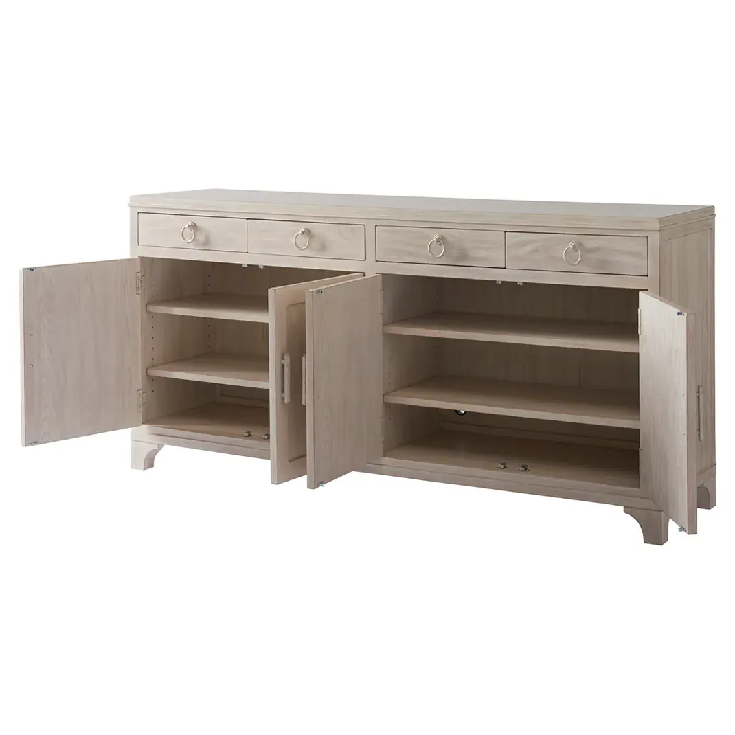 Bayside 4-Drawer Buffet Sideboard - Sailcloth, Wood